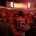Fans celebrate with Texas quarterback Arch Manning (16) after the team's defeat of Ohio State at Darrell K RoyalTexas Memorial Stadium in Austin, Texas on Sept. 12, 2026.
