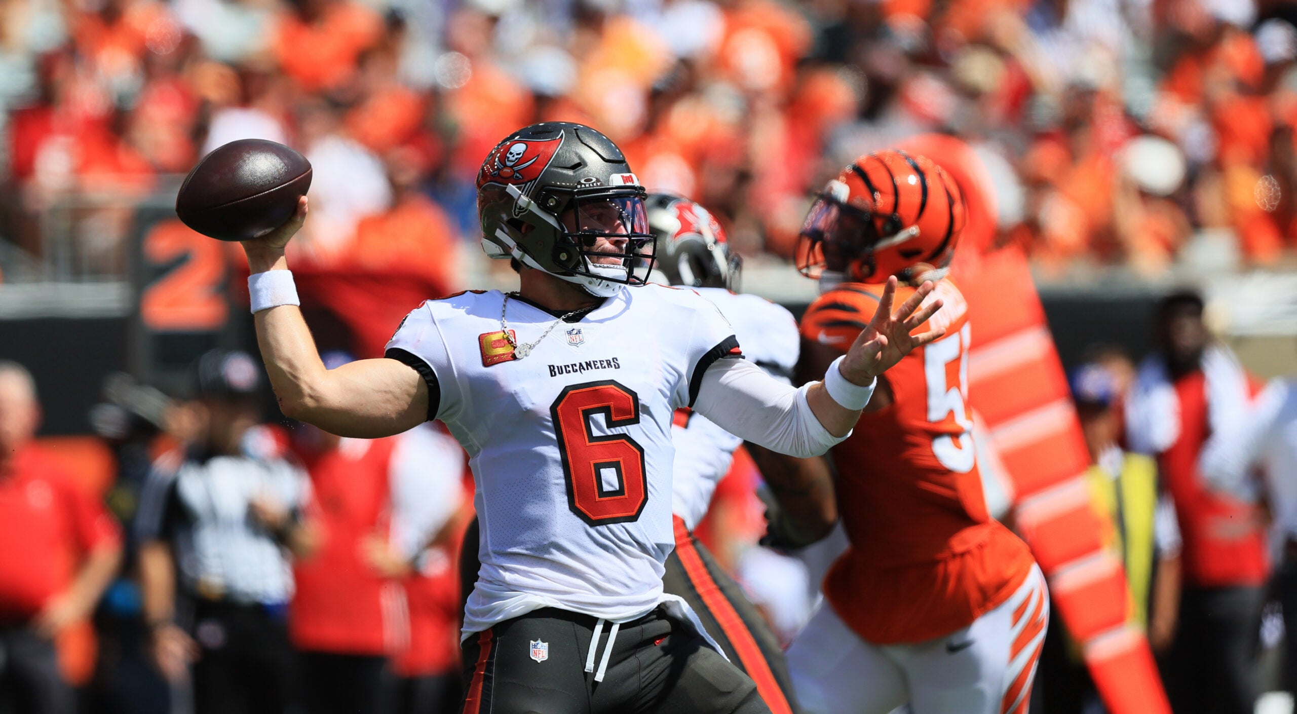 Baker Mayfield has struggled to hit the deep ball during his time with the Buccaneers and it's time to talk about it.