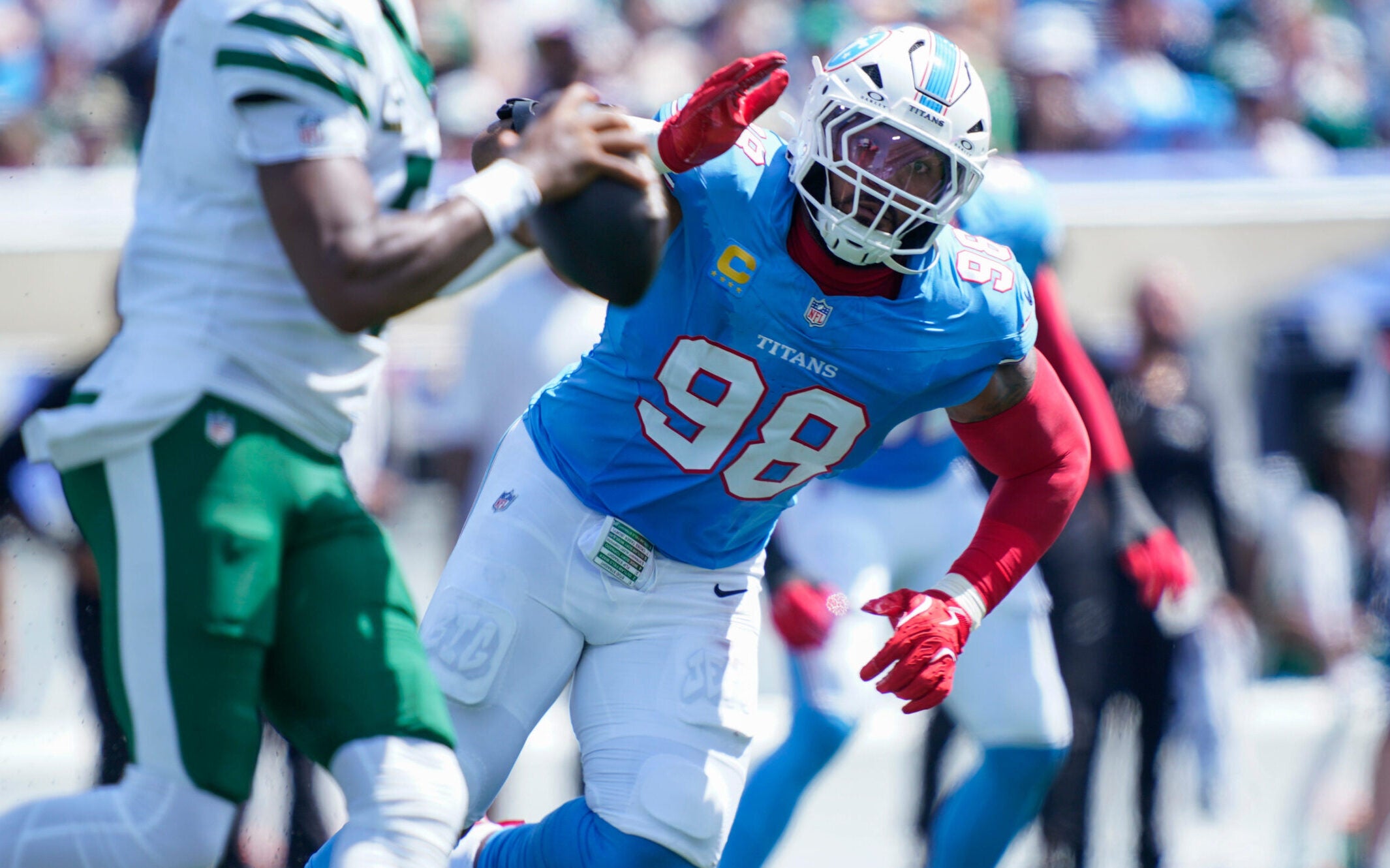 Tennessee Titans New York Jets Robert Saleh Jeffery Simmons