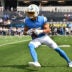 Sep 13, 2026; Inglewood, California, USA; Los Angeles Chargers wide receiver Ladd McConkey (15) warms up prior to a game against the Arizona Cardinals at SoFi Stadium.