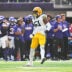 Sep 13, 2026; Minneapolis, Minnesota, USA; Green Bay Packers defensive end Dani Dennis-Sutton (51) reacts after a play during the first half against the Minnesota Vikings at U.S. Bank Stadium.