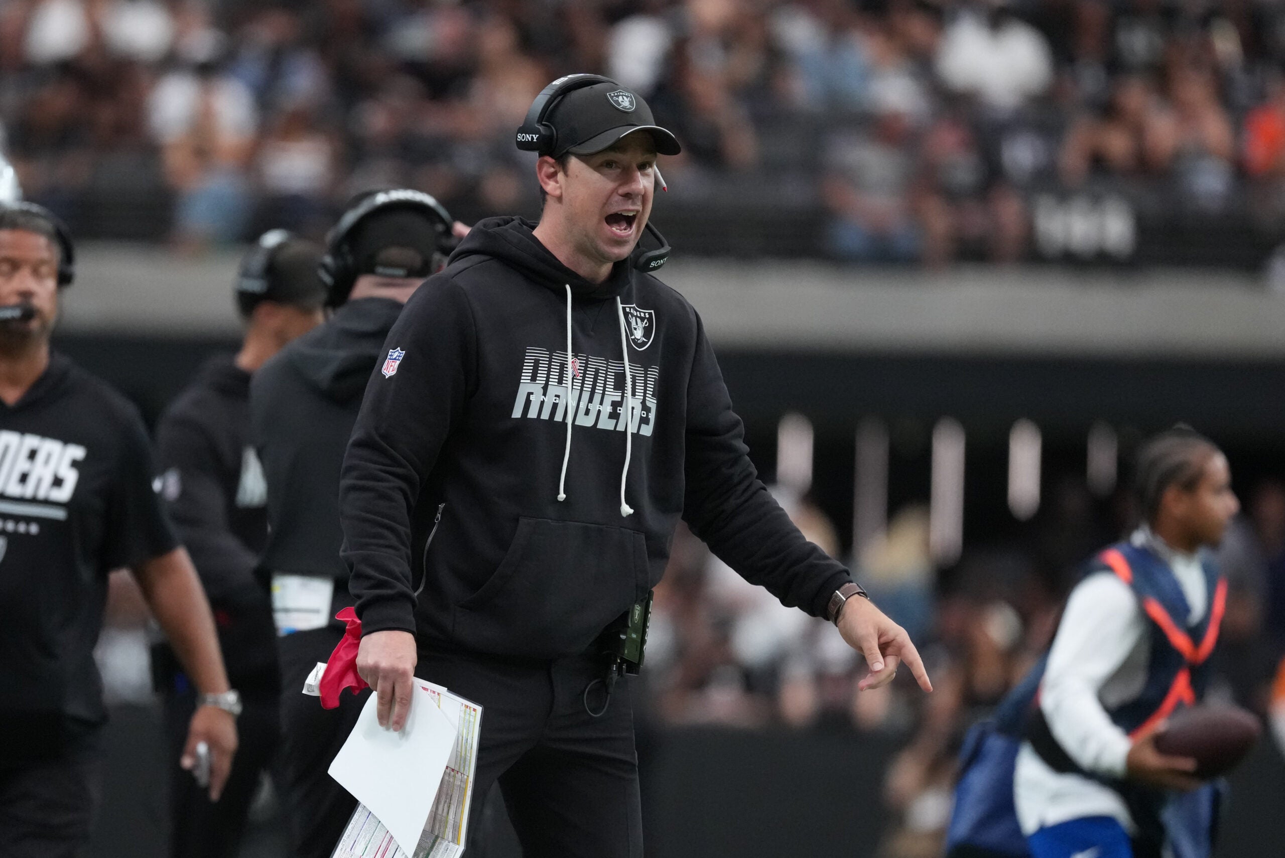 Las Vegas Raiders head coach Klint Kubiak