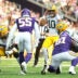 Sep 13, 2026; Minneapolis, Minnesota, USA; Green Bay Packers quarterback Jordan Love (10) reacts before a play during the first half against the Minnesota Vikings at U.S. Bank Stadium.