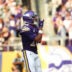 Sep 13, 2026; Minneapolis, Minnesota, USA; Minnesota Vikings wide receiver Justin Jefferson (18) celebrates after a touchdown during the first half against the Green Bay Packers at U.S. Bank Stadium.