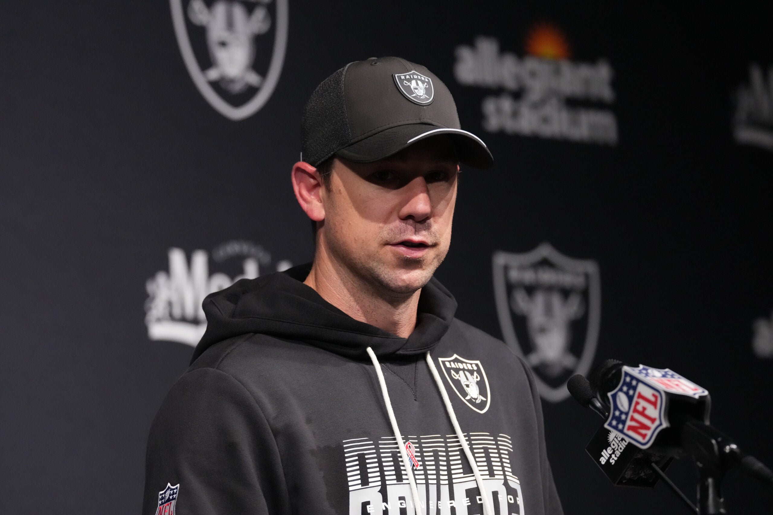 Las Vegas Raiders head coach Klint Kubiak