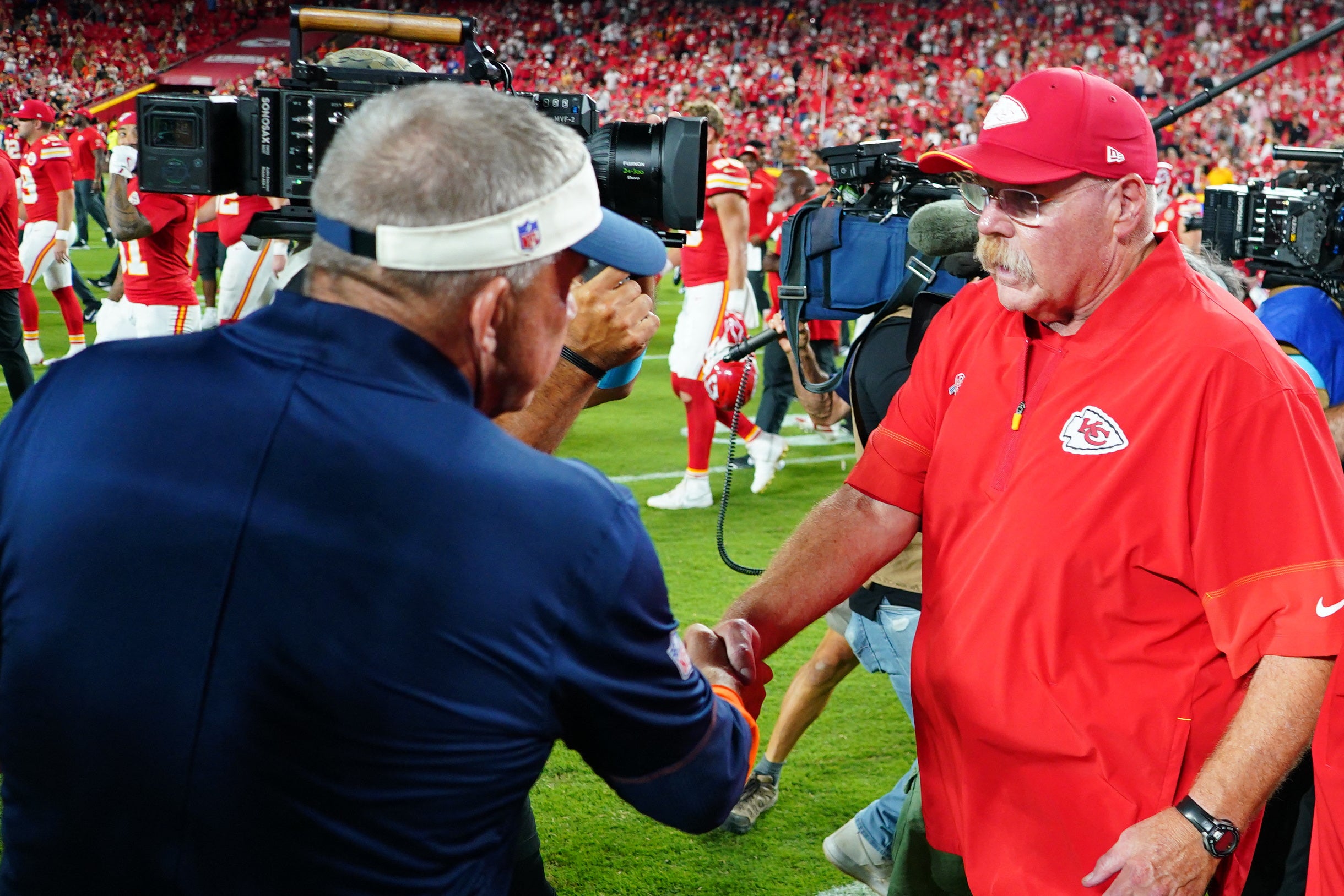 Kansas City Chiefs head coach Andy Reid Denver Broncos head coach Sean Payton