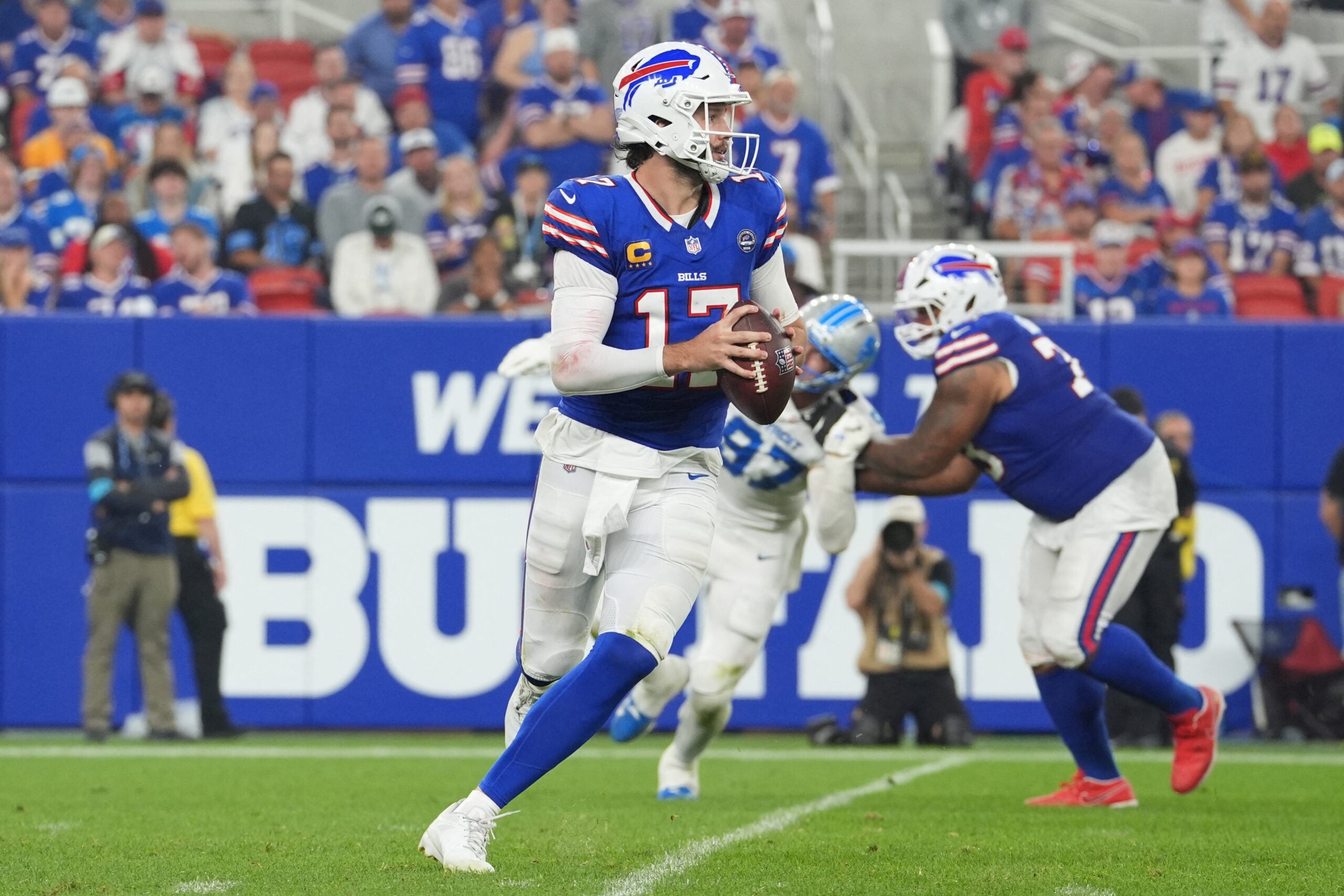 Josh Allen (Foto: Gregory Fisher-Imagn Images)
