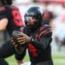 Sep 18, 2026; Lubbock, Texas, USA; Texas Tech Red Raiders quarterback Thomas Castellanos (4) takes a snap from center against the Houston Cougars in the first half at Galaxy Stadium.