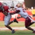 Sep 19, 2026; Tuscaloosa, AL, USA; Florida State defensive back Ja'Bril Rawls (6) sacks Alabama quarterback Keelon Russell (12) for a loss at Saban Field at Bryant-Denny Stadium.