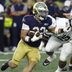Sep 19, 2026; South Bend, Indiana, USA; Notre Dame Fighting Irish running back Aneyas Williams (22) runs against the Michigan State Spartans during the first half at Notre Dame Stadium.