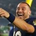 Notre Dame quarterback CJ Carr runs off the field after winning a NCAA football game 27-10 against Michigan State at Notre Dame Stadium on Saturday, Sept. 19, 2026, in South Bend.