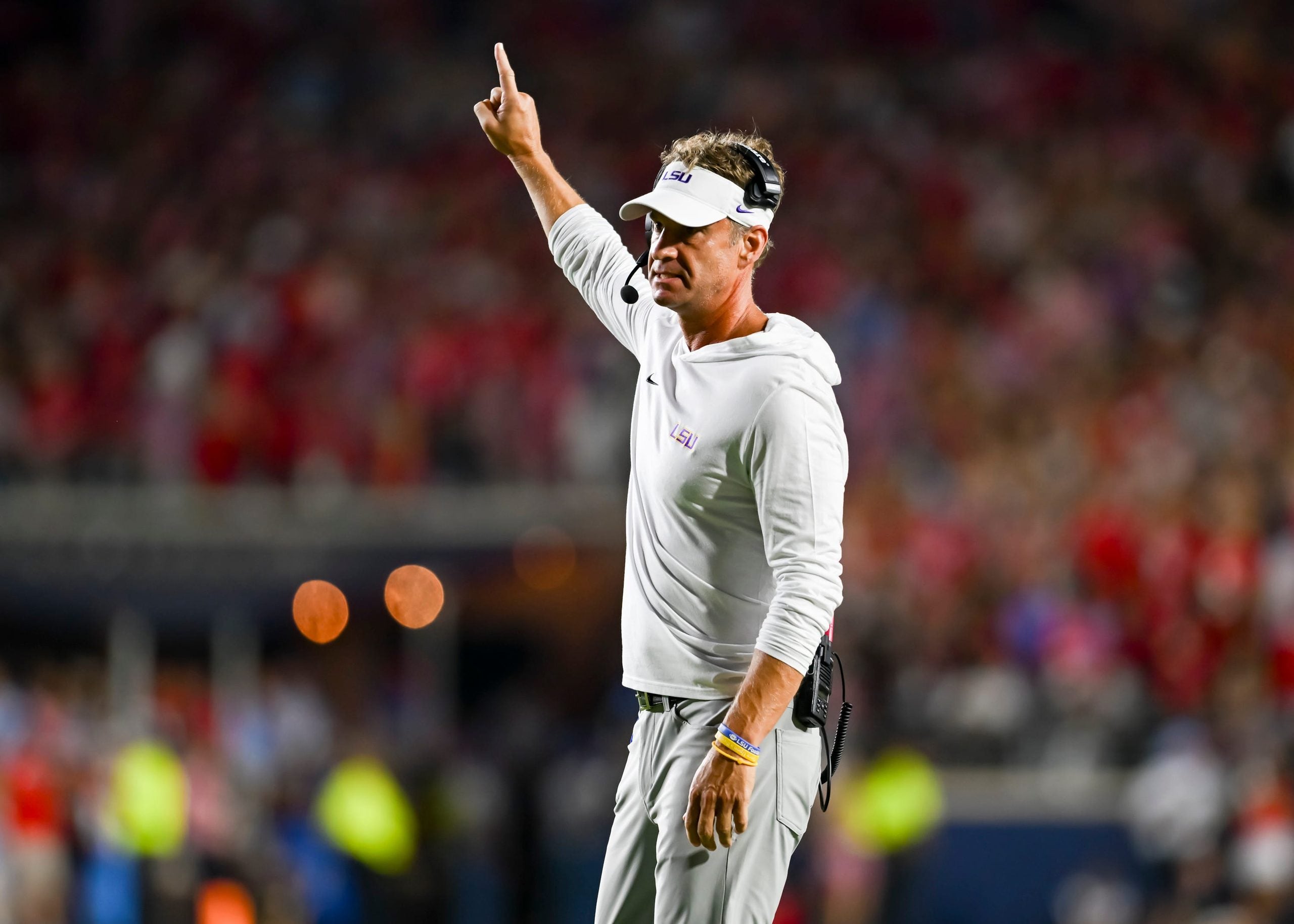 Tigers Head Coach Lane Kiffin, The Ole Miss Rebels take on the LSU Tigers. September 19, 2026; Oxford, MS, USA; at Vaught-Hemingway Stadium.