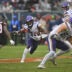 Sep 20, 2026; Chicago, Illinois, USA; Minnesota Vikings running back Aaron Jones Sr. (33) runs the ball against the Chicago Bears during the first half at Soldier Field.