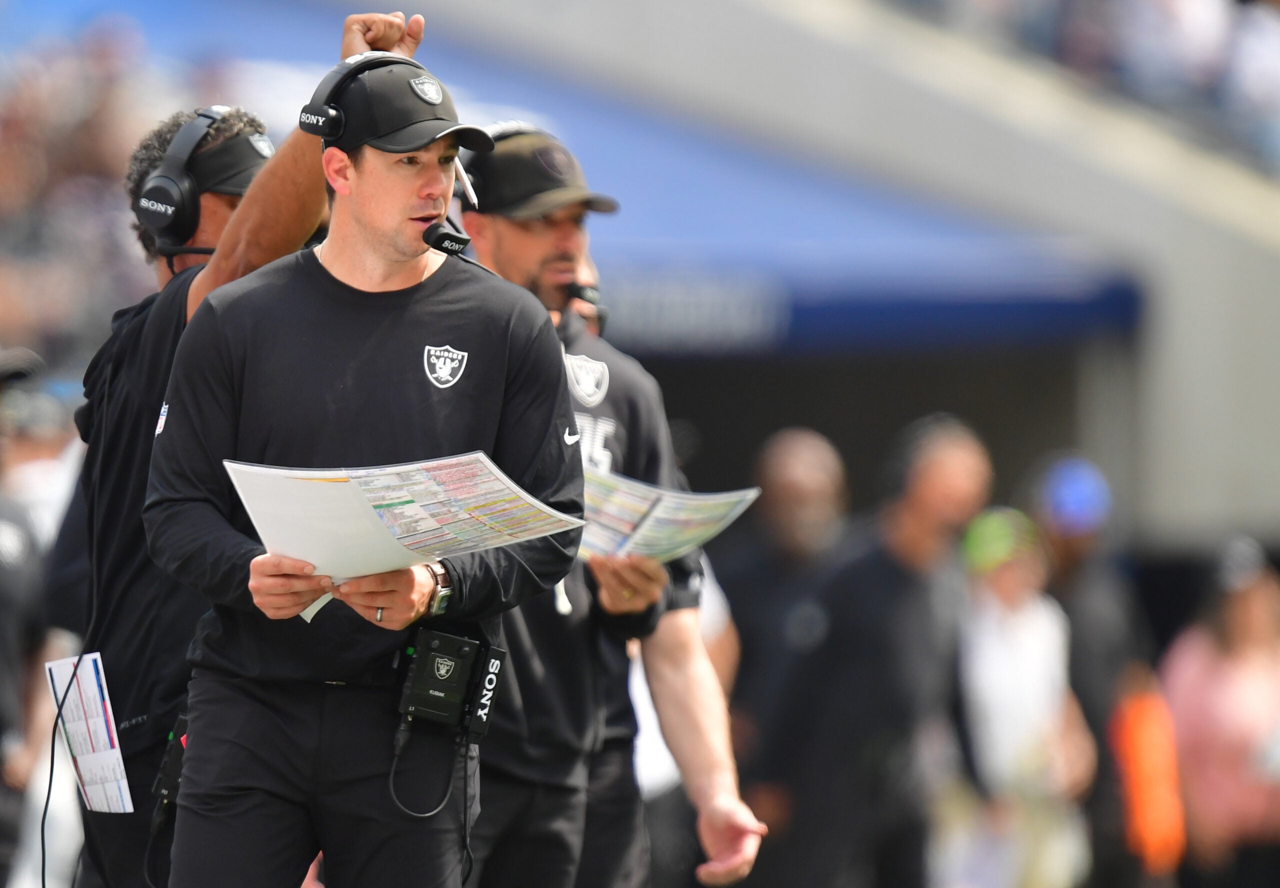 Las Vegas Raiders head coach Klint Kubiak