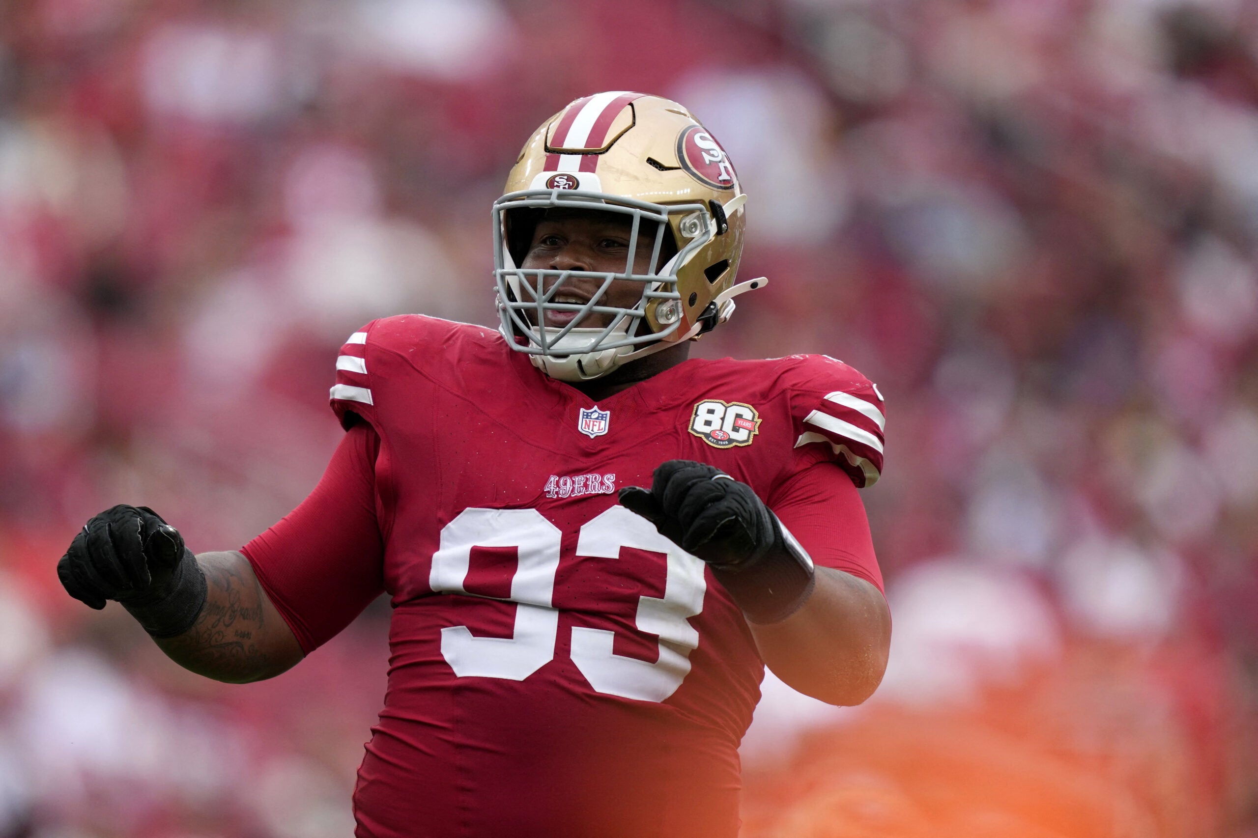 San Francisco 49ers rookie defensive tackle Gracen Halton played well against the Miami Dolphins.