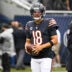 Sep 20, 2026; Chicago, Illinois, USA; Chicago Bears quarterback Caleb Williams (18) looks on during warmups before the game against the Minnesota Vikings at Soldier Field.