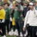 Green Bay Packers head coach Matt LaFleur is shown during the third quarter of their game against the Atlanta Falcons Thursday, Sept. 24, 2026 at Lambeau Field in Green Bay, Wisconsin.