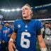 New York Giants quarterback Jaxson Dart (6) walks off the field following a 28-20 victory during a week one opening game between the New York Giants and Dallas Cowboys at Metlife Stadium on Sunday, Sept. 13, 2026, in East Rutherford, NJ.