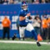 New York Giants quarterback Jaxson Dart (6) scrambles with the ball during a week one opening game between the New York Giants and Dallas Cowboys at Metlife Stadium on Sunday, Sept. 13, 2026, in East Rutherford, NJ.