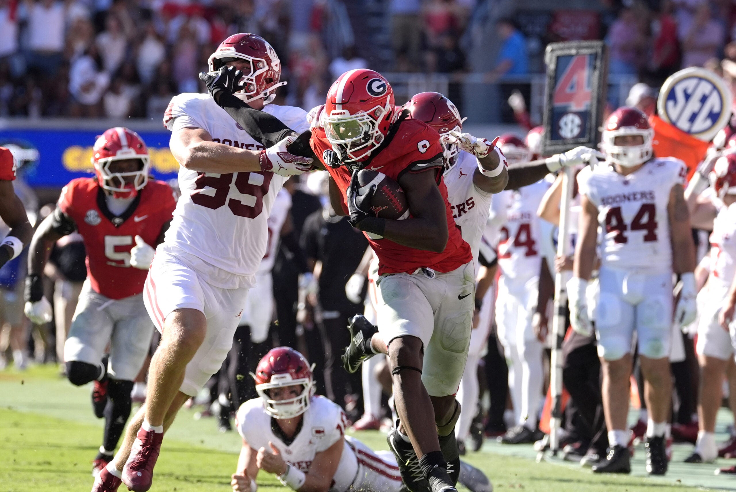 Oklahoma Sooners quarterback John Mateer offense vs. Georgia Bulldogs