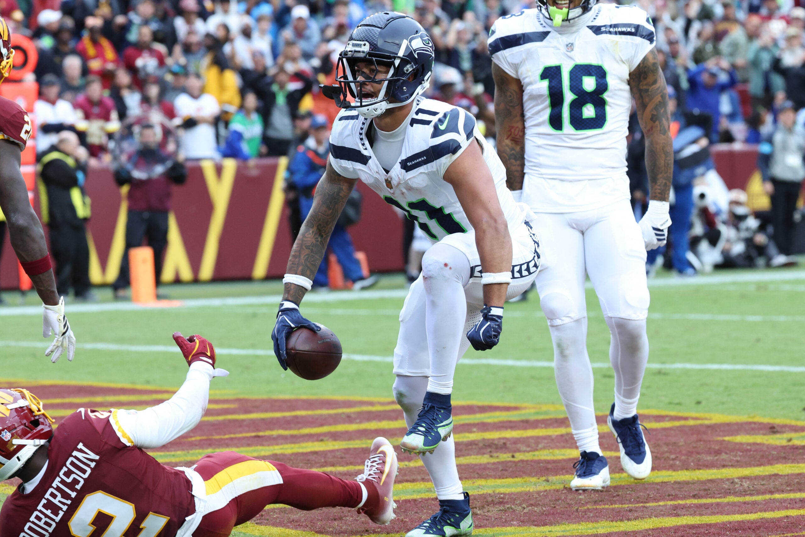 Seattle Seahawks wide receiver Jaxon Smith-Njigba is on a historic pace to begin 2026.