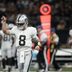 Sep 27, 2026; New Orleans, Louisiana, USA; Las Vegas Raiders quarterback Kirk Cousins (8) looks on in the first quarter against the New Orleans Saints at Caesars Superdome.