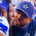 Dallas Cowboys DC Christian Parker talking to rookie LB Jaishawn Barham.