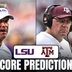 Texas A&M vs LSU score prediction