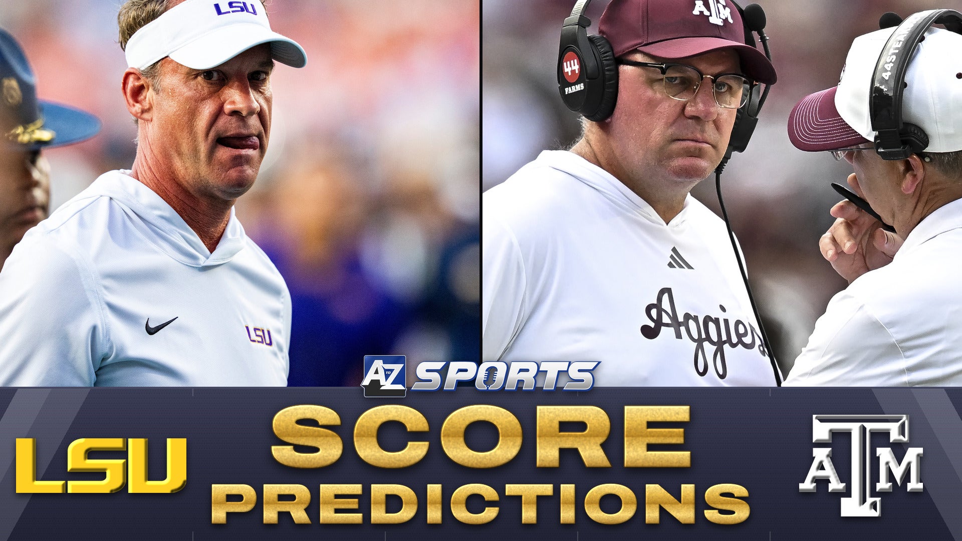 Texas A&M vs LSU score prediction