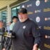 Pittsburgh Steelers head coach Mike McCarthy speaks to the media ahead of Steelers practice, 9/1/2026.