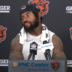 Chicago Bears running back D'Andre Swift speaks with reporters during Week 0 ahead of the regular season.