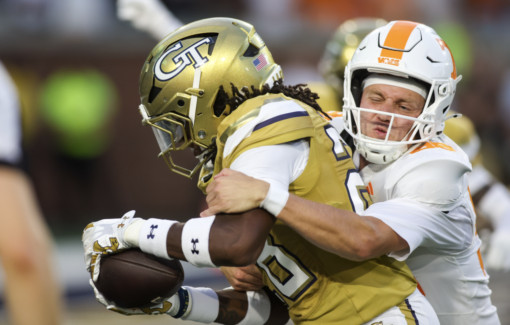 Tennessee head coach Josh Heupel confirms exactly why Georgia Tech blocked the Vols' first punt of the game