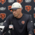 Chicago Bears head coach Ben Johnson speaks with reporters after Week 1 win.