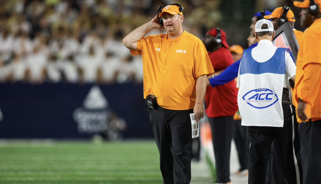 Tennessee's Josh Heupel had some strong words when asked about the play of the Vols' offensive line
