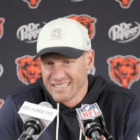 Chicago Bears head coach Ben Johnson speaks with reporters after Week 2 loss.
