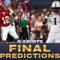 Alabama Crimson Tide quarterback Keelon Russell and Mississippi State quarterback Kamario Taylor