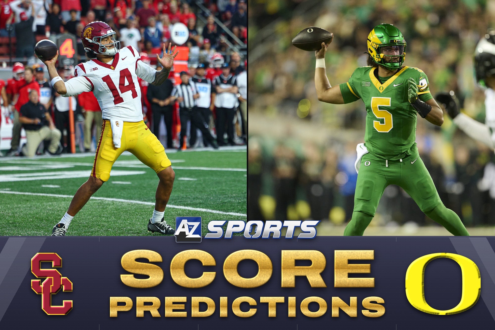 USC Trojans and Oregon Ducks final score predictions