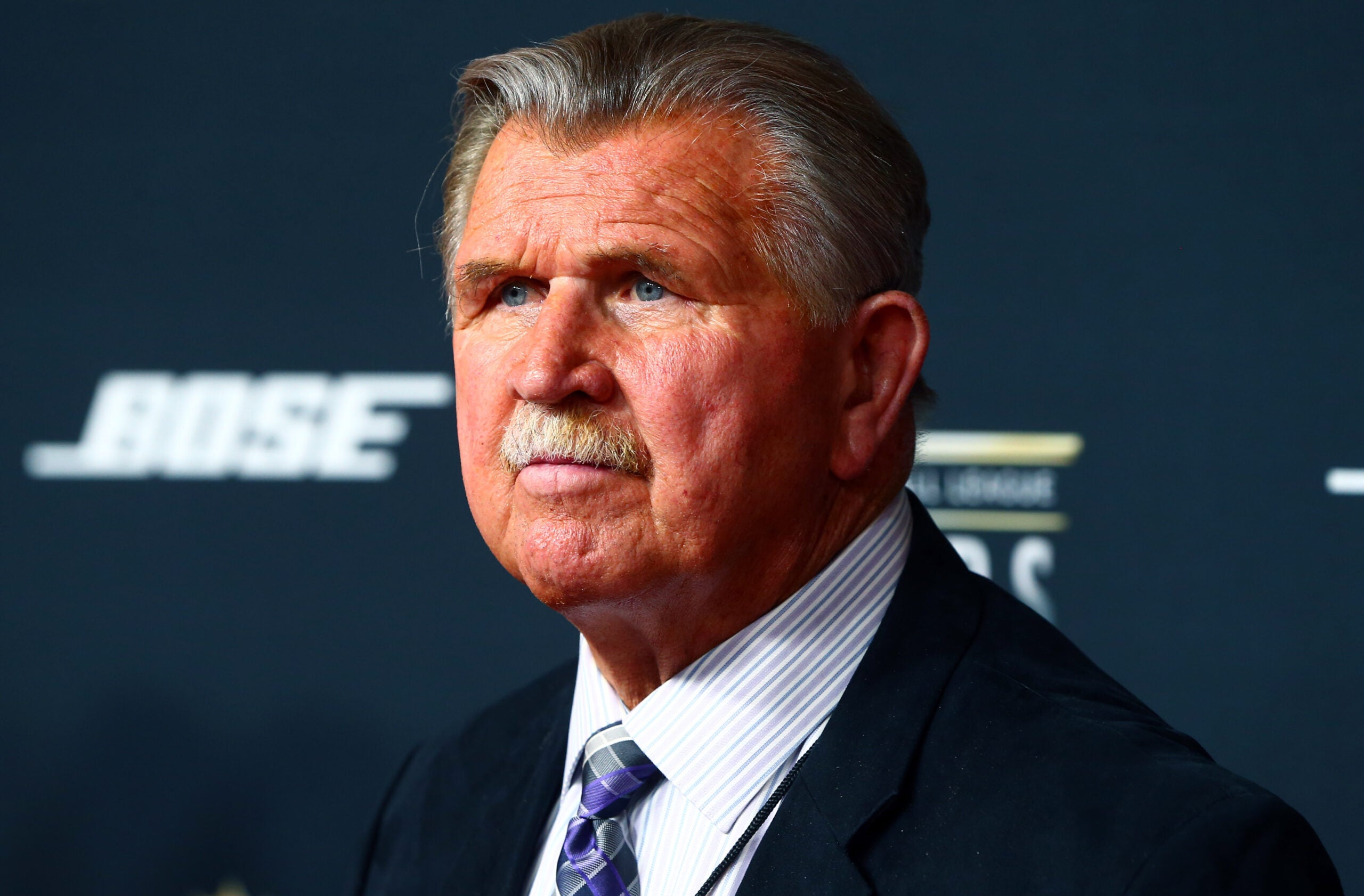 Feb 6, 2016; San Francisco, CA, USA; Mike Ditka on the red carpet prior to the NFL Honors award ceremony at Bill Graham Civic Auditorium.