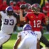 Dec 13, 2020; Tampa, Florida, USA; Tampa Bay Buccaneers quarterback Tom Brady (12) throws a pass as Minnesota Vikings defensive tackle Shamar Stephen (93) defends during the second half at Raymond James Stadium.