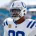 Oct 15, 2023; Jacksonville, Florida, USA; Indianapolis Colts defensive tackle DeForest Buckner (99) before the game against the Jacksonville Jaguars at EverBank Stadium.