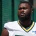 Green Bay Packers offensive tackle Travis Glover (79) is shown before organized team activities Wednesday, May 29, 2024 in Green Bay, Wisconsin.