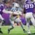 Nov 3, 2024; Minneapolis, Minnesota, USA; Indianapolis Colts running back Jonathan Taylor (28) runs with the ball against the Minnesota Vikings in the fourth quarter at U.S. Bank Stadium.