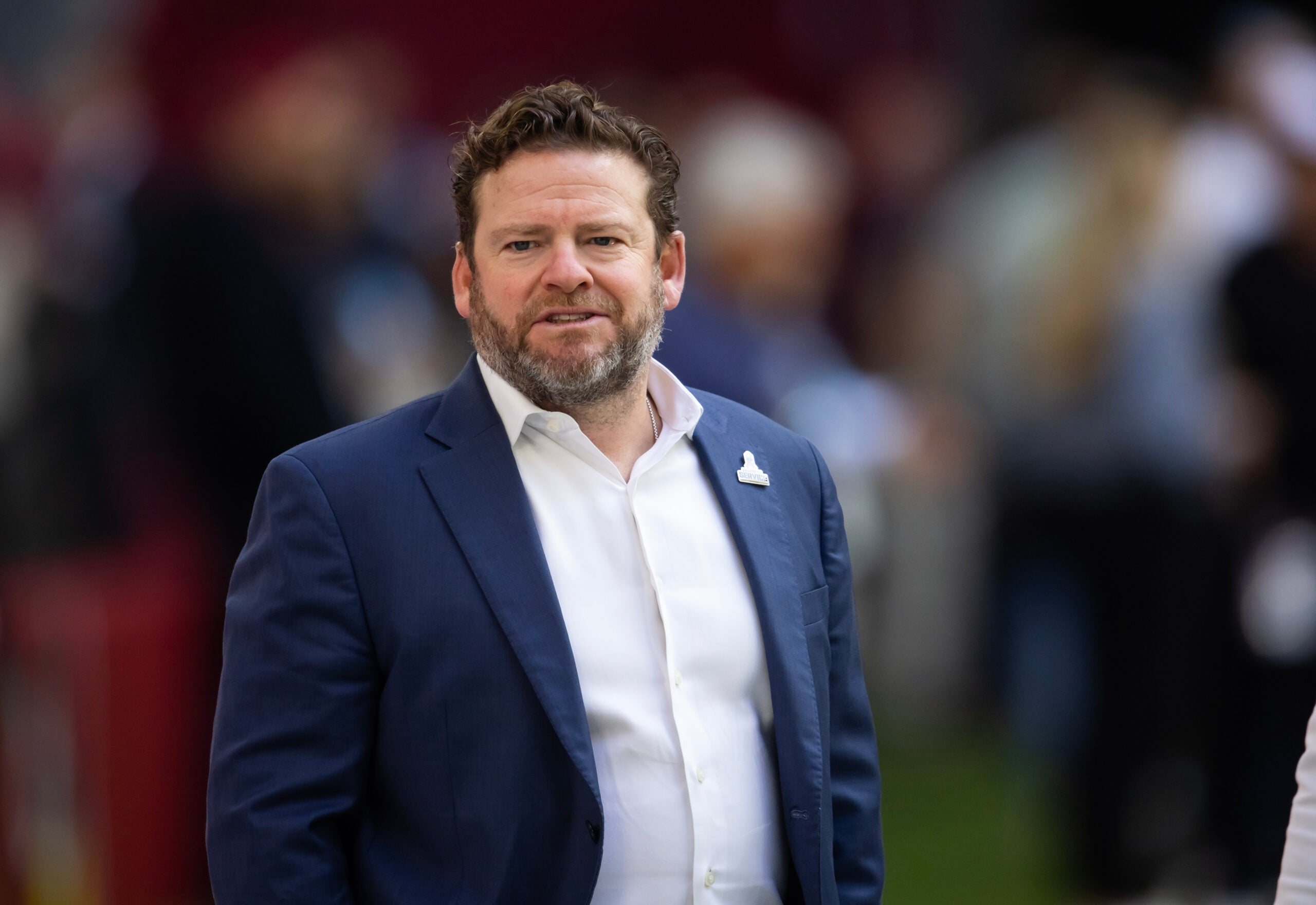 Dec 8, 2024; Glendale, Arizona, USA; Seattle Seahawks general manager John Schneider against the Arizona Cardinals at State Farm Stadium.