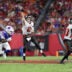 Aug 23, 2025; Tampa, Florida, USA; Tampa Bay Buccaneers quarterback Kyle Trask (2) throws a pass against the Buffalo Bills in the second quarter at Raymond James Stadium.