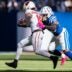 Indianapolis Colts safety Nick Cross (20) drives Arizona Cardinals wide receiver Marvin Harrison Jr. (18) out of bounds Sunday, Oct. 12, 2025, at Lucas Oil Stadium in Indianapolis.
