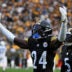 Nov 2, 2025; Pittsburgh, Pennsylvania, USA; Pittsburgh Steelers cornerback Joey Porter Jr. (24) celebrates after a play during the fourth quarter against the Indianapolis Colts at Acrisure Stadium.