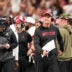 Dec 6, 2025; Atlanta, GA, USA; Alabama Crimson Tide head coach Kalen Deboer looks on during the second quarter against the Georgia Bulldogs during the 2025 SEC Championship game at Mercedes-Benz Stadium.