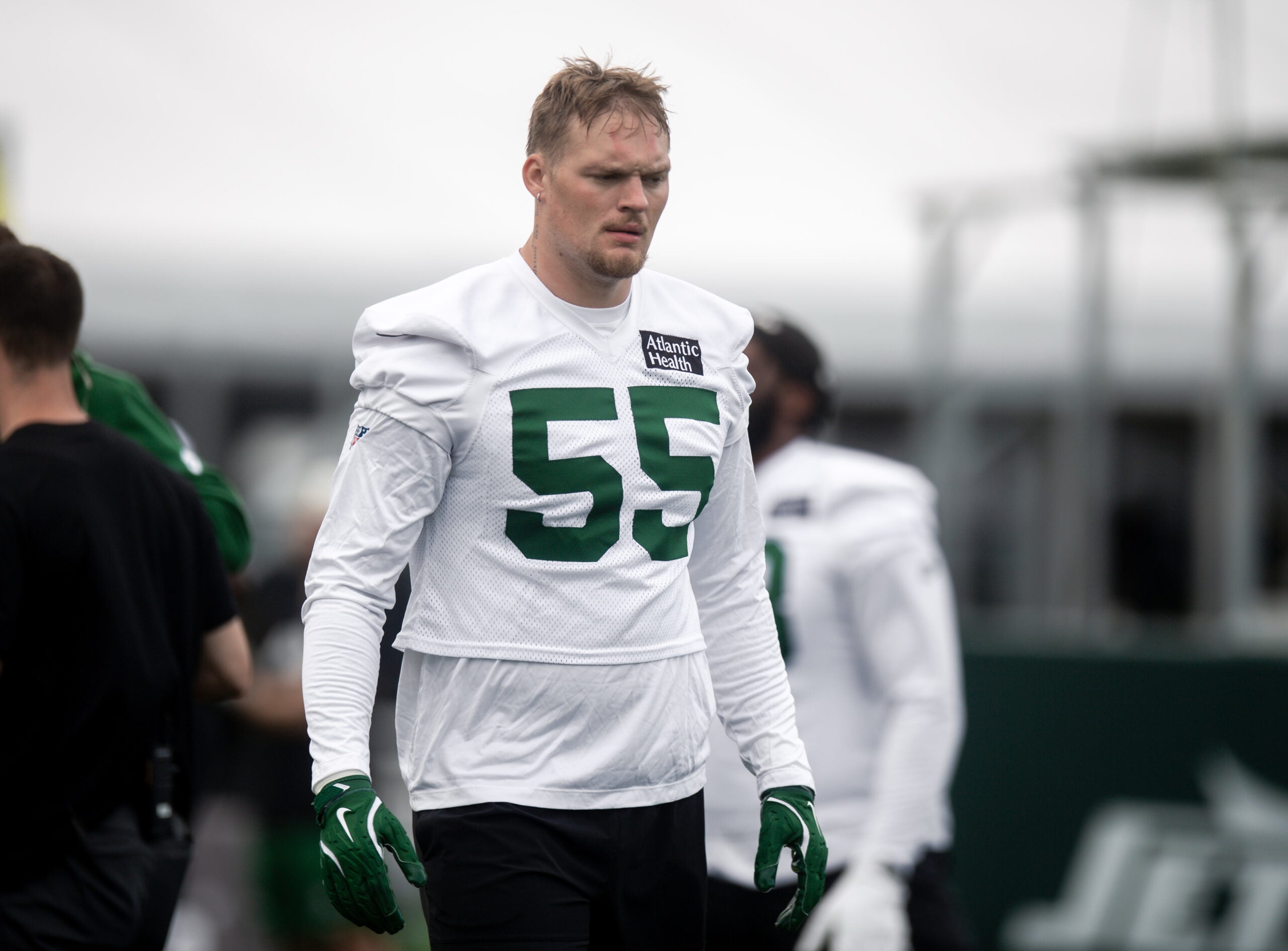 New York Jets defensive end Braiden McGregor suffered a season-ending injury.