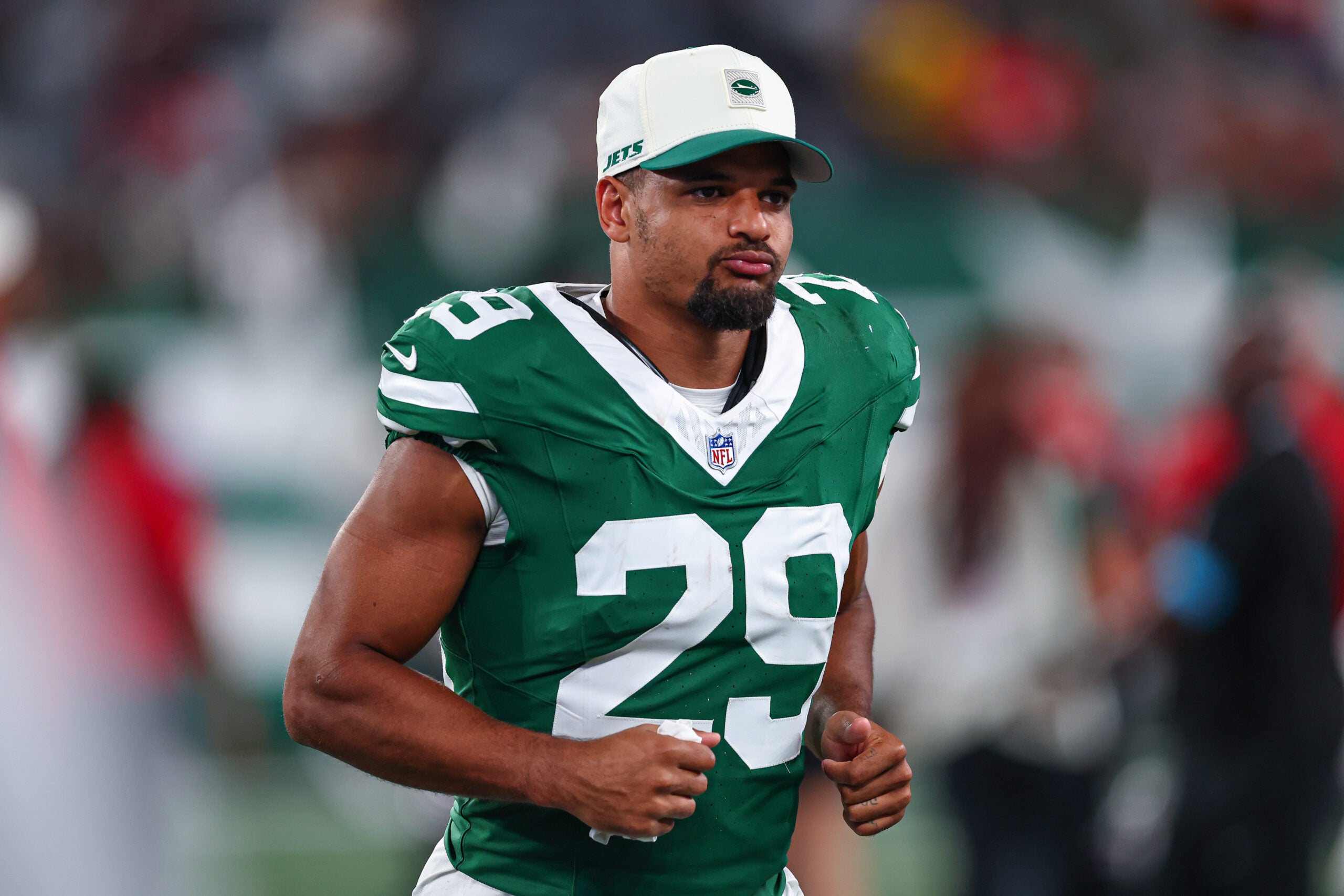 New York Jets safety Minkah Fitzpatrick gets the Jets their first interception in over 600 days.