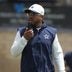 Jul 29, 2026; Oxnard, CA, USA; Dallas Cowboys defensive coordinator Christian Parker at training camp at River Ridge Playing Fields.